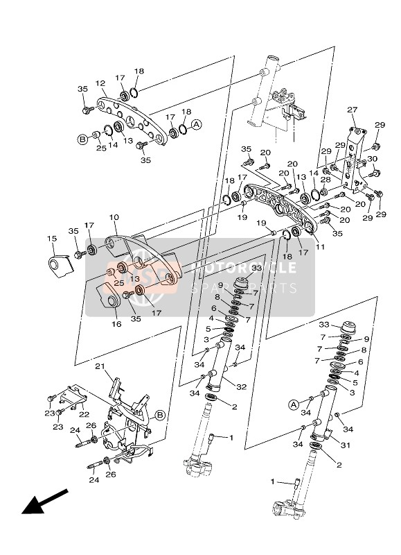 2CMF33251000, Plate,  Front Arm, Yamaha, 0